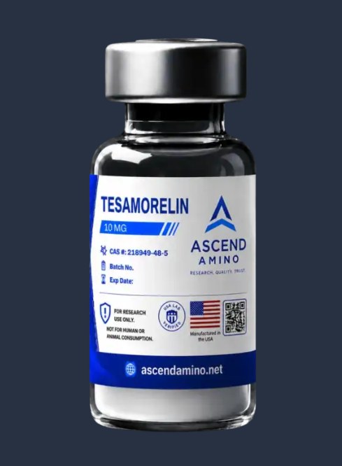 Ascend Amino Tesamorelin research vial, 10mg